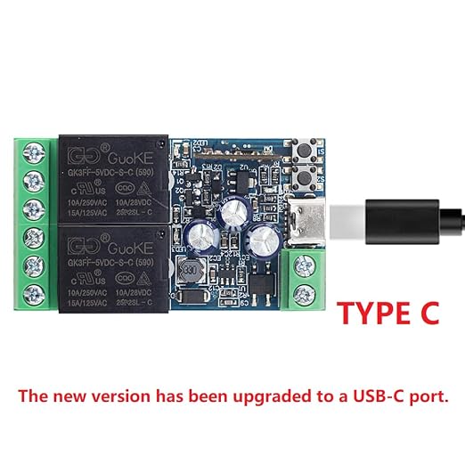 Ewelink WiFi Wireless Smart Relay Module USB 5v 2 Channel Momentary Toggle - Image 2
