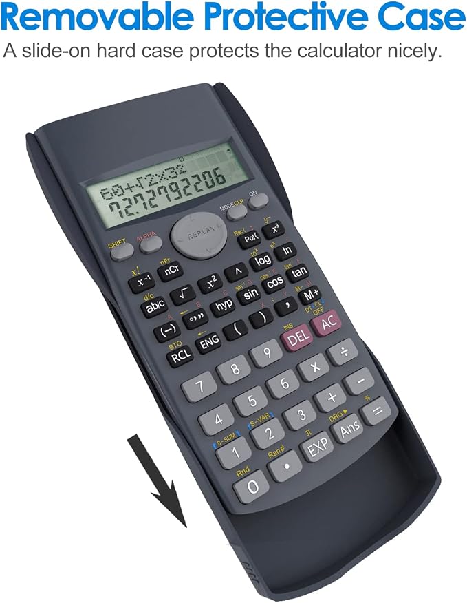 Helect 2-Line Engineering Scientific Calculator, Suitable - Image 5