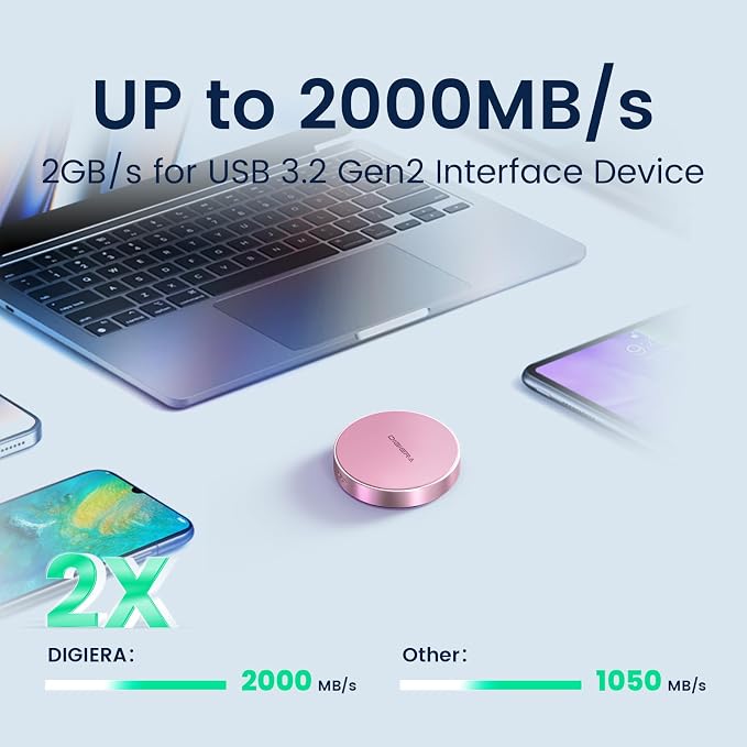DIGIERA 2TB Magnetic Portable SSD, External Solid State Drives - Image 4