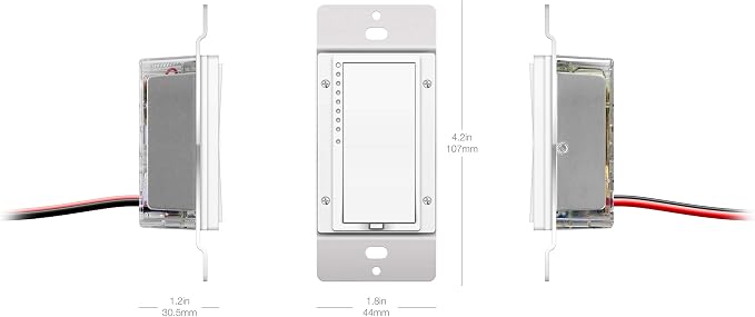Insteon Smart 2-Wire Dimmer Wall Switch, Incandescent/Halogen Bulbs Only - Image 4