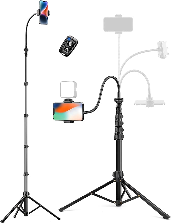 Phone Tripod, Portable Aluminum Cellphone Stand by Victiv