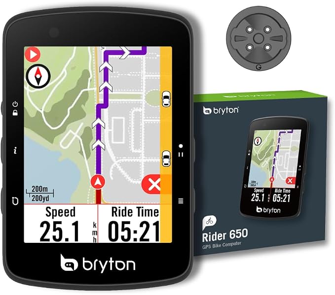 Bryton Rider 650 2.8 Inch Color LCD Touchscreen GPS Bike/Cycling Computer by Bryton