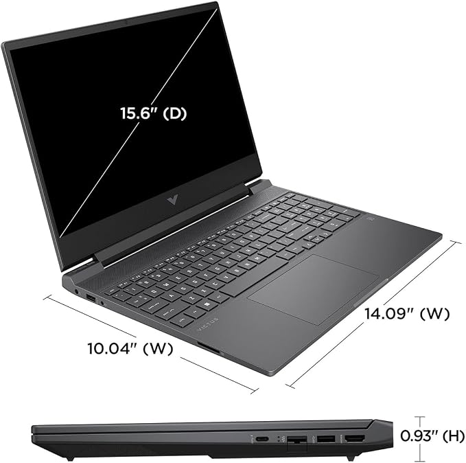 HP Victus 15 Gaming Laptop, 15.6" FHD 144Hz Display, AMD Ryzen 5 7535HS, 64GB DDR5 RAM, 2TB PCIe M.2 SSD, NVIDIA GeForce RTX 2050, HDMI, Webcam, Backlit Keyboard, Wi-Fi 6, Windows 11 Home, Silver - Image 7