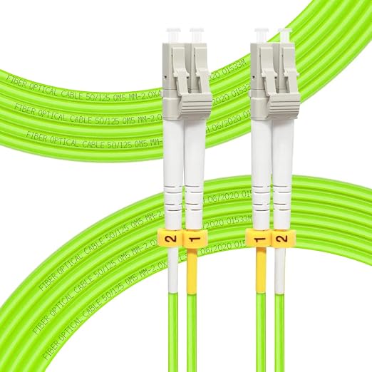 FLYPROFiber- 15M OM5 LC to LC Fiber Patch Cable, Length Options: 0.2m-20m by FLYPROFiber