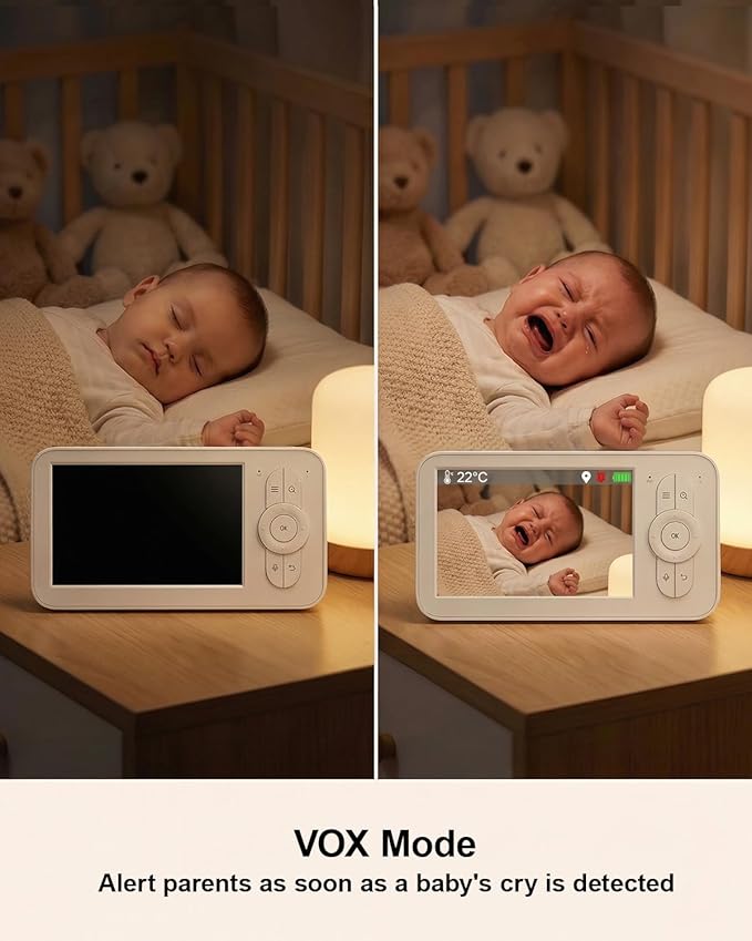 Baby Monitor with Camera and Audio, Secure FHSS Connection, Night Vision - Image 6