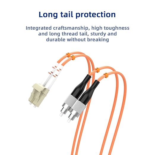 7.5M/24.6FT OM1 Fiber Patch Cable, LC/UPC to FC/UPC, 62.5/125μm, 10GB Multimode - Image 5