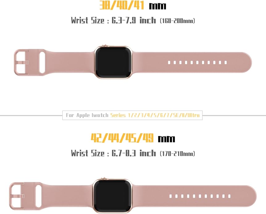 Sport Band Compatible with Apple Watch Bands 49mm 46mm 45mm 44mm 42mm 41mm 40mm - Image 3