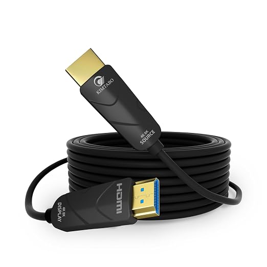 10K 8K 4K HDMI 2.1 Cable, CL3 Rated in Wall 48Gbps Ultra High Speed Cable 60 Ft by KIMTABO