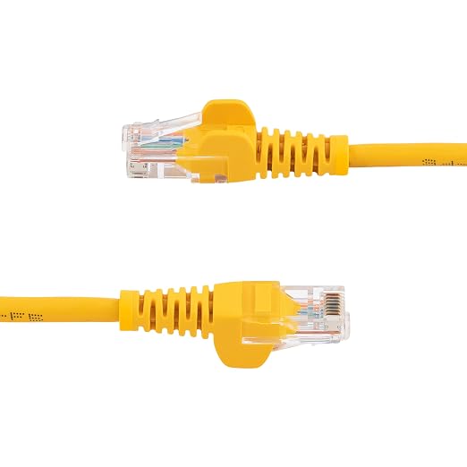 StarTech.com Cat5e Ethernet Cable - 15 ft - Yellow- Patch Cable - Snagless - Image 3