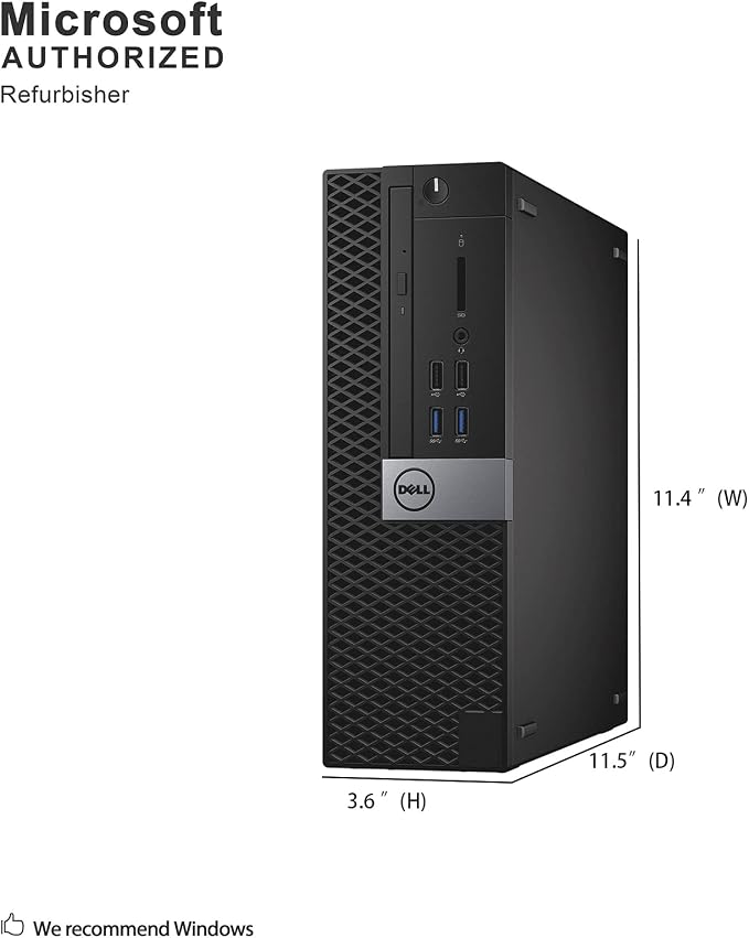 Dell OptiPlex 7040 Small Form Factor PC, Intel Quad Core i7-6700 up to 4.0GHz, 16G DDR4, 512G SSD, Windows 11 Pro (Renewed) - Image 4