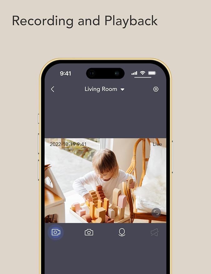 nooie Baby Monitor WiFi Smartphone, Baby Monitor - Image 7
