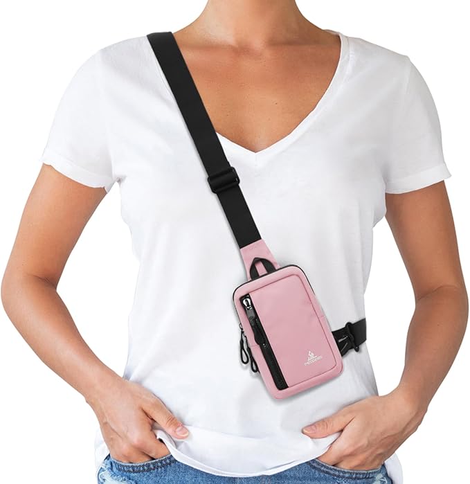 Peicees Small Crossbody Bag for Men Women Mini Sling Bag Travel Running Phone - Image 7