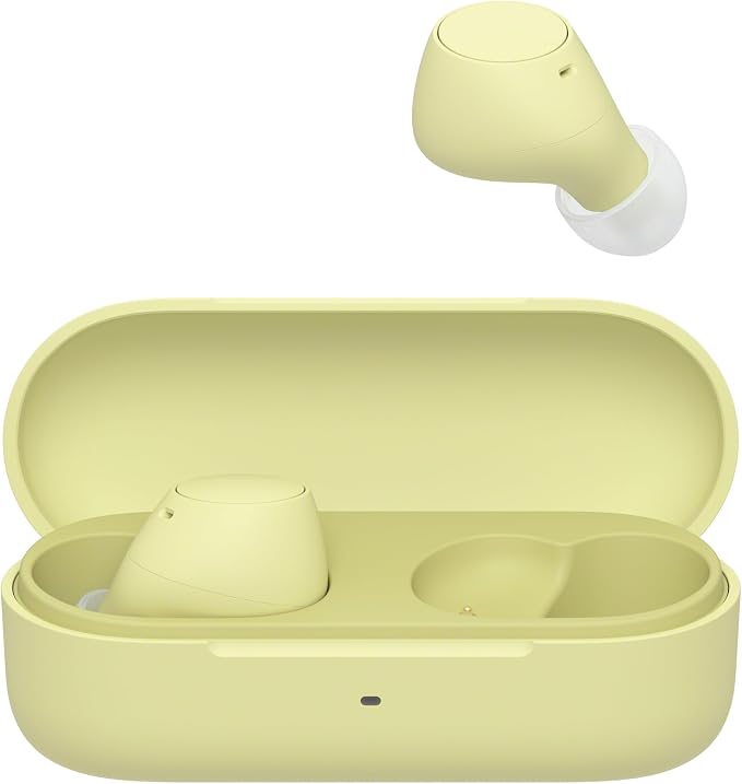 Sony WF-C510 Truly Wireless Bluetooth Earbud Headphones, Butter Yellow | Comfortable & Compact Fit, Up to 22 Hours of Battery, Multipoint Connection, Ambient Sound Mode. IPX4 Water Resistant - Image 8