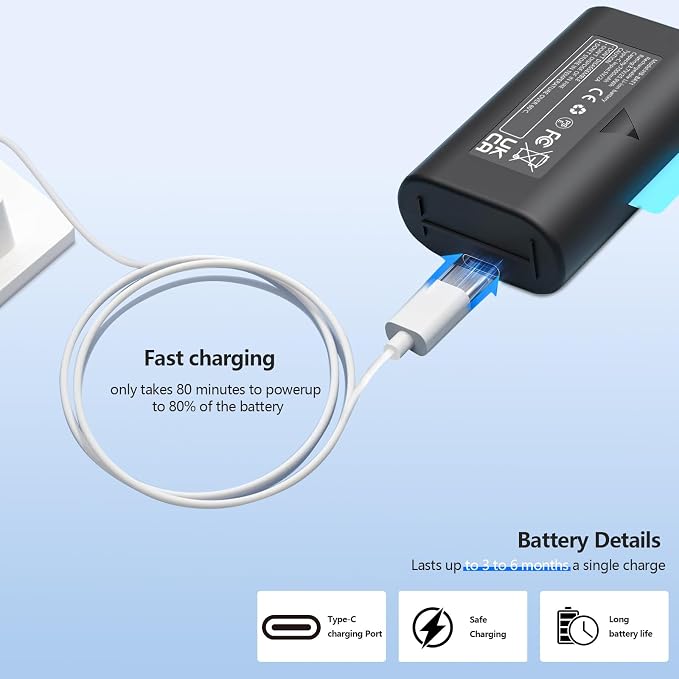 2-Pack 7000mAh Rechargeable Battery Pack Compatible - Image 2