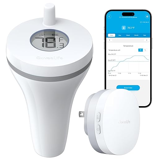 GoveeLife WiFi Pool Thermometer P1 Wireless, Water Thermometer | Easy Read by GoveeLife