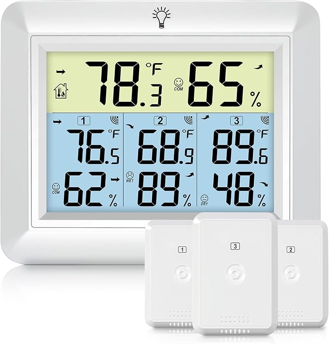 Urageuxy Wireless Indoor Outdoor Thermometer by Urageuxy