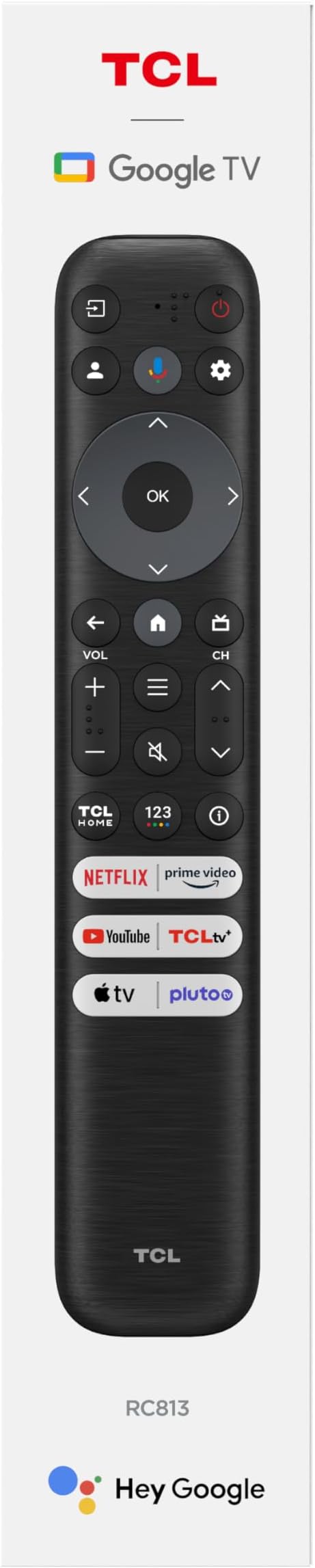 TCL New RC813 for TCL TV Replacement Remote for TCL-Google-TV-Remote Control, Compatible with FHD HDR LED QLED 4K UHD Smart TVs S3/S4/S5/Q5/Q6/Q7/QM7/QM8 Series - Image 6