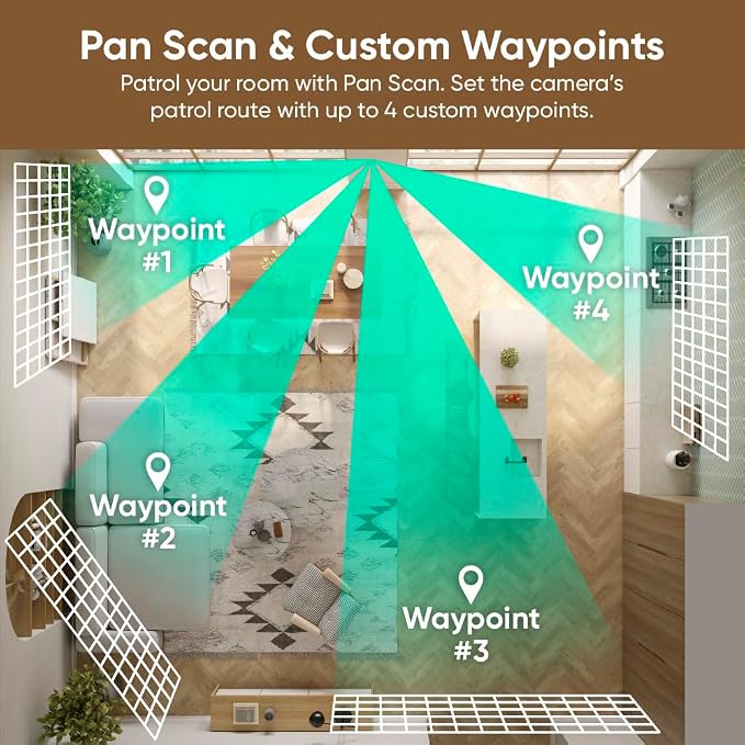 WYZE Duo Cam Pan Indoor/Outdoor IP65 2K 360° Pan/Tilt Smart Home Security Camera - Image 7