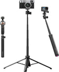 Upgrade 59" Tripod Stand w Auto-Open 4-Leg, ULANZI TT24 Vlogging Selfie Stick by ulanzi