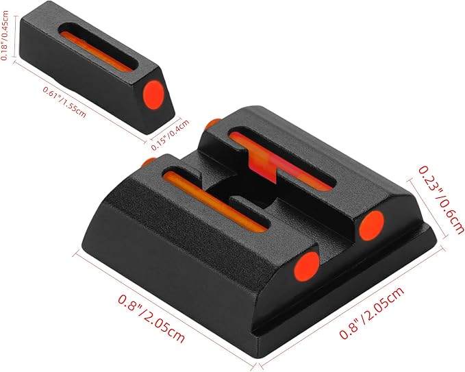 No-Tritium Fiber Optic Red/Green Sights - Image 2