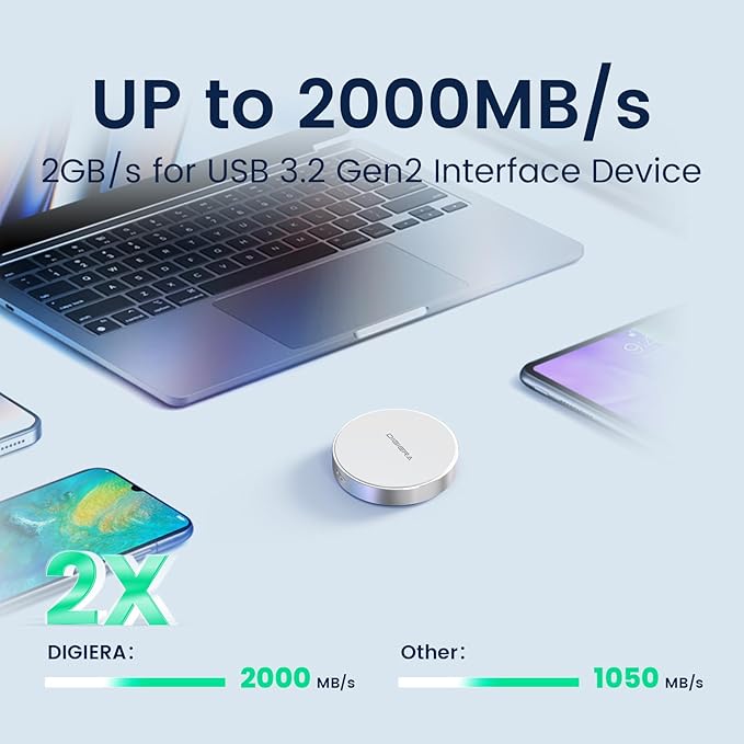 DIGIERA 2TB Magnetic Portable SSD, External Solid State Drives - Image 4