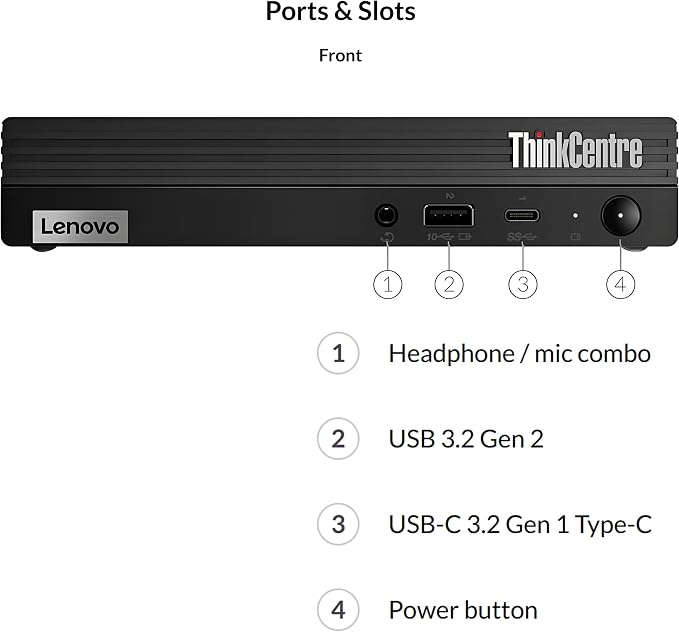 Lenovo ThinkCentre M70q i5-10500T Tiny PC Mini 2026 Desktop 8GB 512GB SSD | 1L Space-saving, DP + HDMI, WiFi, Bluetooth, Wireless Antenna, Keyboard & Mouse, Windows 11 Business Computer - Image 3