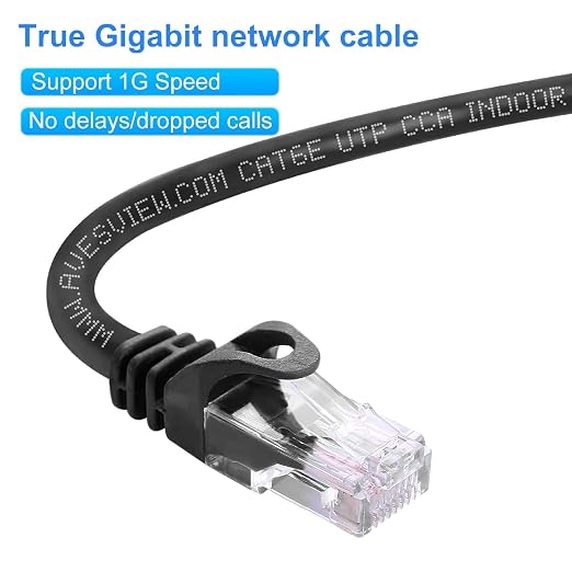 CAT 6 50FT Ethernet Cable, Indoor High-Speed 10Gbps Snagless Long CAT6 Ethernet - Image 5