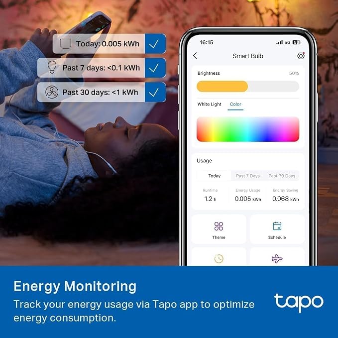 Tapo TP-Link Smart Light Bulbs, 1100 Lumens High Brightness, Matter-Certified - Image 11