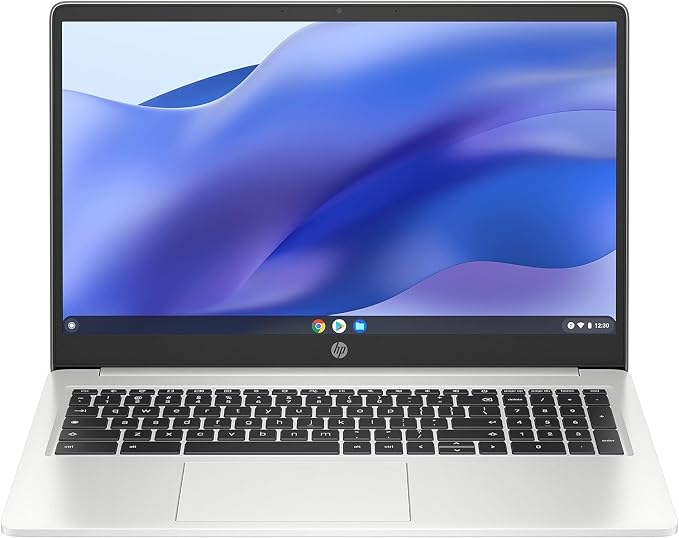 HP 15.6 HD Premium Chromebook, Intel Celeron N Processor 3.7GHz Turbo Speed, 8GB Ram, 64GB SSD, Ultra-Fast WiFi Up to 1700 Mbps, Chrome OS, Arctic Sliver by Unknown