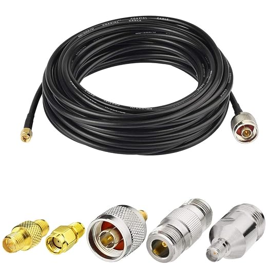 Superbat SMA Male to N Male RF Coaxial Coax Cable 10ft + 5pcs SMA to N by SUPERBAT