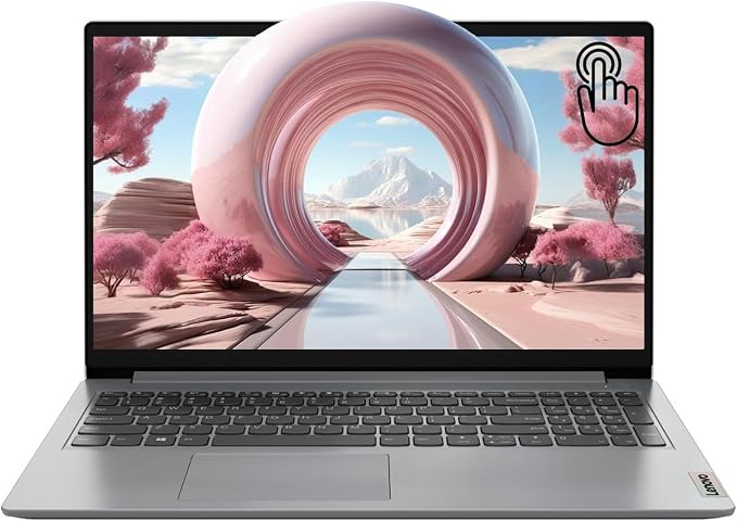 Lenovo 2024 IdeaPad 1 Gen 7 Laptop, 15.6" FHD Touchscreen, Intel Core i3-1215U, 12GB RAM, 512GB SSD, SD Card Reader, HDMI, Webcam, Wi-Fi 6, Windows 11 Home, Grey by LENOVO