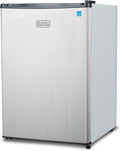 BLACK+DECKER 2.5 Cu. Ft. Compact Refrigerator, BCRK25V, Stainless Look | Energy Star Certified, Single Door Mini Fridge with Chiller Compartment, Personal Fridge for Home or Dorm, R600a Refrigerant by Unknown