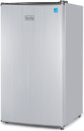 BLACK+DECKER 3.2 Cu. Ft. Compact Refrigerator, BCRK32V, Stainless Look | Energy Star Certified Small Refrigerator, Single Door Mini Fridge with Chiller Compartment, Personal Fridge for Home or Dorm by Unknown