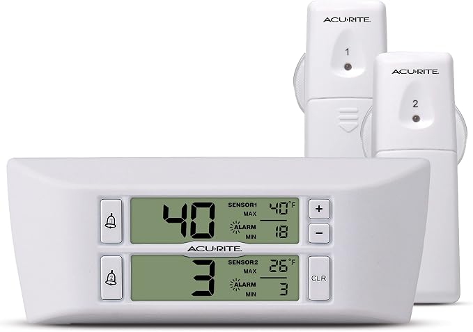 AcuRite Digital Wireless Fridge and Freezer Thermometer by AcuRite