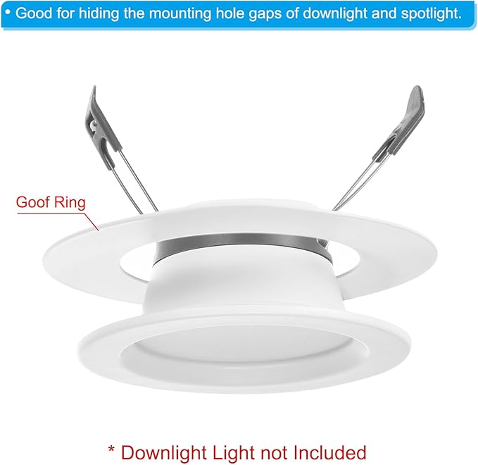 PATIKIL 3.8" ID 5.2" OD Light Trim Ring - Image 3