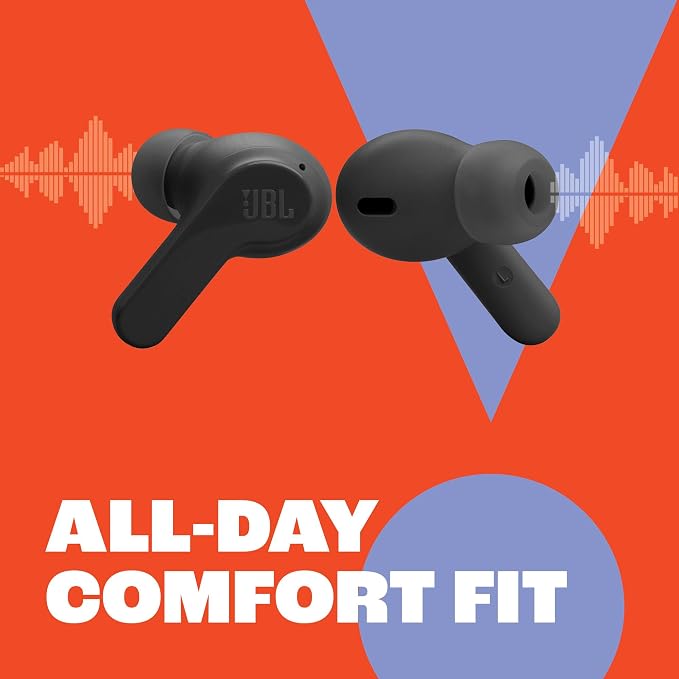 JBL Vibe Beam - True Wireless Earbuds - Black | JBL Deep Bass Sound, Comfortable fit, Up to 32 8h 24h total hours of battery life with speed charging - Image 6