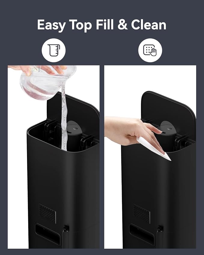 Humidifiers for Bedroom, 2.11Gal 8L Quiet Humidifiers for Large Room with Timer, 360°Nozzle, 3 Speed Ultrasonic Cool Mist Humidifier with Humidistat for Baby Home Adults Plants - Image 9