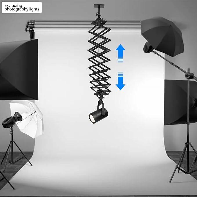 Photography Ceiling Rail System, 2m Stretch Ceiling Light Mount Support - Image 4