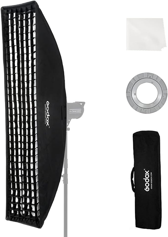 Godox FW30x120cm / 12"x47" Bowens Mount Strip Honeycomb Grid Softbox, Portable by GODOX