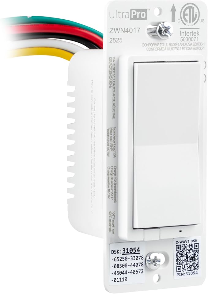 UltraPro Z-Wave Plus Long Range in-Wall Smart Light Switch - Image 2