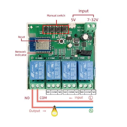 WiFi Wireless Smart Self-Lock Momentary Interlock Relay Switch, DIY WiFi App - Image 3