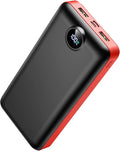 LOOPEAK Portable Charger Power Bank 50000mAh 22.5W Fast Charging Battery Bank USB C External Battery Pack with 3 Output & 2 Input Digital Display for iPhone 16/15/14/13/12, Samsung, iPad etc (Red) by Unknown