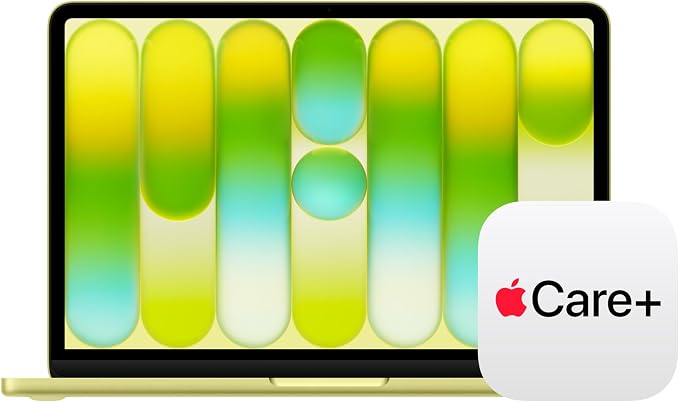 Apple 2026 MacBook Neo 13-inch Laptop with A18 Pro chip: Built for AI and Apple Intelligence, Liquid Retina Display, 8GB Unified Memory, 256GB SSD Storage; Citrus with AppleCare+ (3 years) by Apple