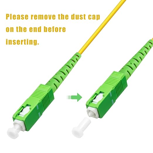 20Pack - 30m SC/APC to SC/APC Fiber Optic Internet Cable, Single Mode Patch - Image 5
