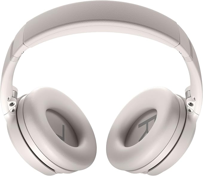 Bose QuietComfort Headphones - Wireless Bluetooth Headphones, Active Over Ear Noise Cancelling and Mic, USB-C Charging, Deep Bass, Up to 24 Hours of Playtime, White Smoke - Image 4
