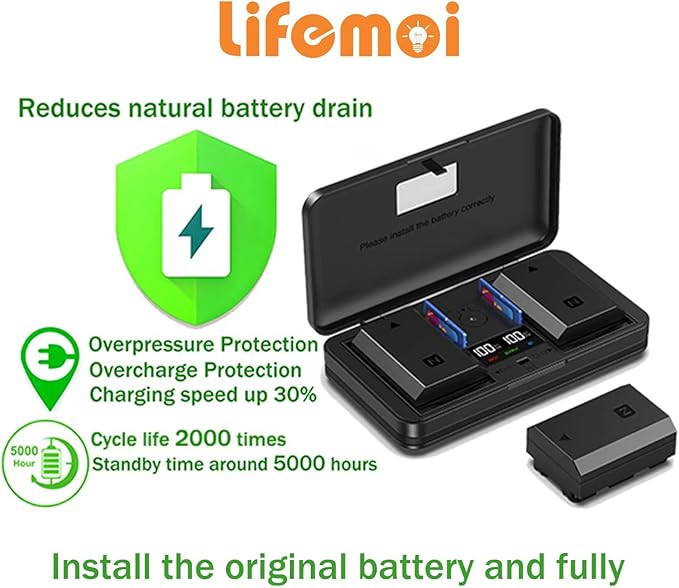 NB-2L/2LH Camera Battery Multifunctional Charger Set Compatible - Image 2