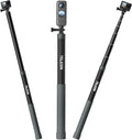 TELESIN G3 Selfie Stick Pole Long Invisible, Carbon Fiber Waterproof Underwater by telesin