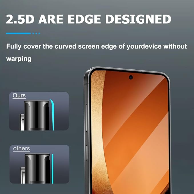 Galaxy S22 Plus Privacy Screen Protector Tempered Glass, 9H Hardness 2D Curved - Image 6