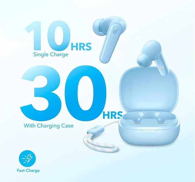 Soundcore by Anker P20i True Wireless Earbuds, with Big Bass, 30H Playtime | Bluetooth 5.3, Water-Resistant, 2 Mics for AI Clear Calls, 22 Preset EQs, Customization via App - Image 4