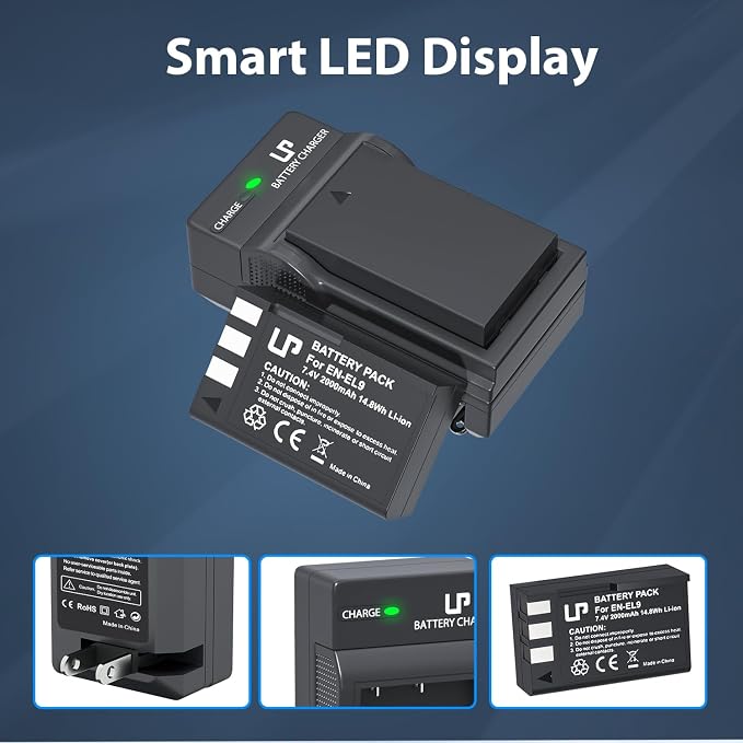 LP EN-EL9 EN EL9a Battery Charger Pack, D5000 Digital SLR - Image 6